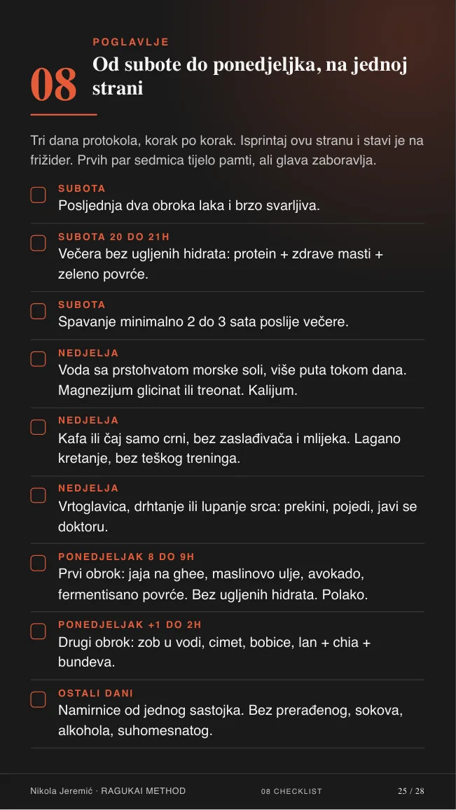 Strana iz PDF-a: Checklist