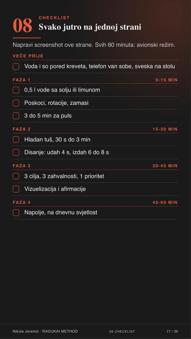Strana iz PDF-a: Checklist