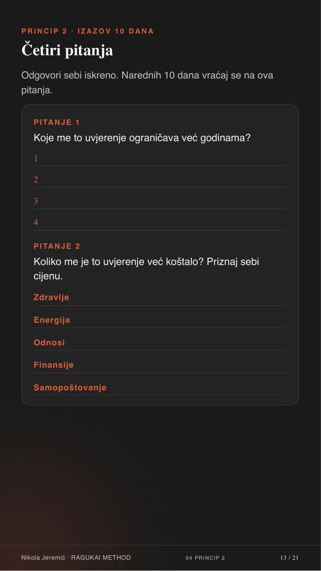 Strana iz PDF-a: Četiri pitanja